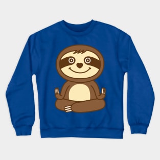 Cute Sloth Yoga Crewneck Sweatshirt